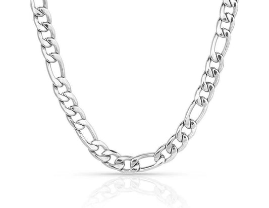 Montana Silversmiths Necklace Mens Figaro Chain Link 22" NC5616