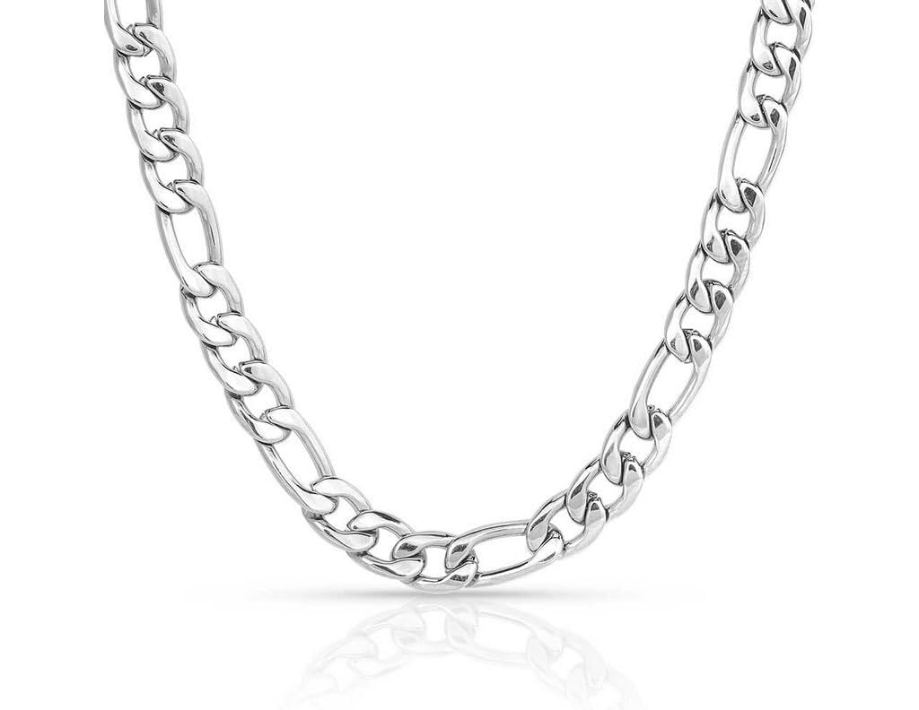 Montana Silversmiths Necklace Mens Figaro Chain Link 22" NC5616