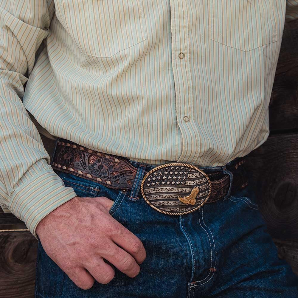 Montana Silversmiths Silver Belt Buckle