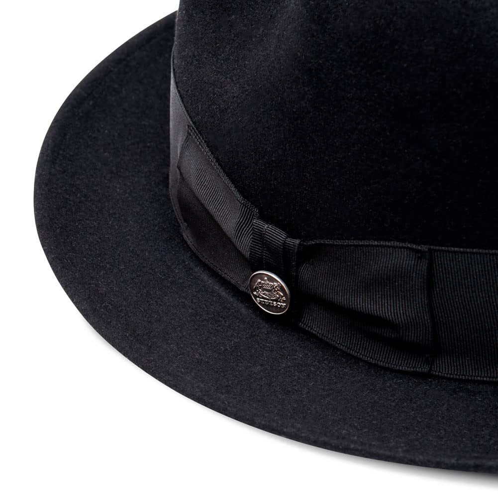 Stetson Men's Saxon Royal Quality Fur Felt Hat, Caribou, 6.875