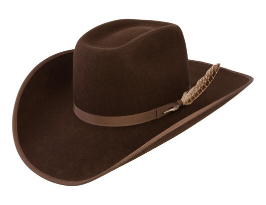RESISTOL Youth Holt Jr. B Cordova Felt Cowboy Hat Brown