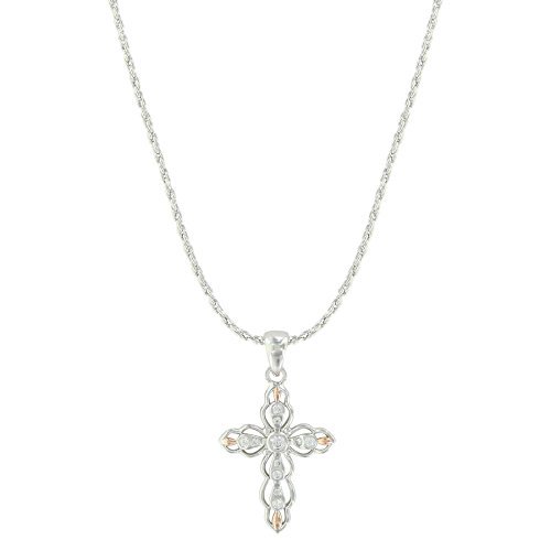 Montana Silversmiths Women's Against The Light Cross Necklace Silver One Size