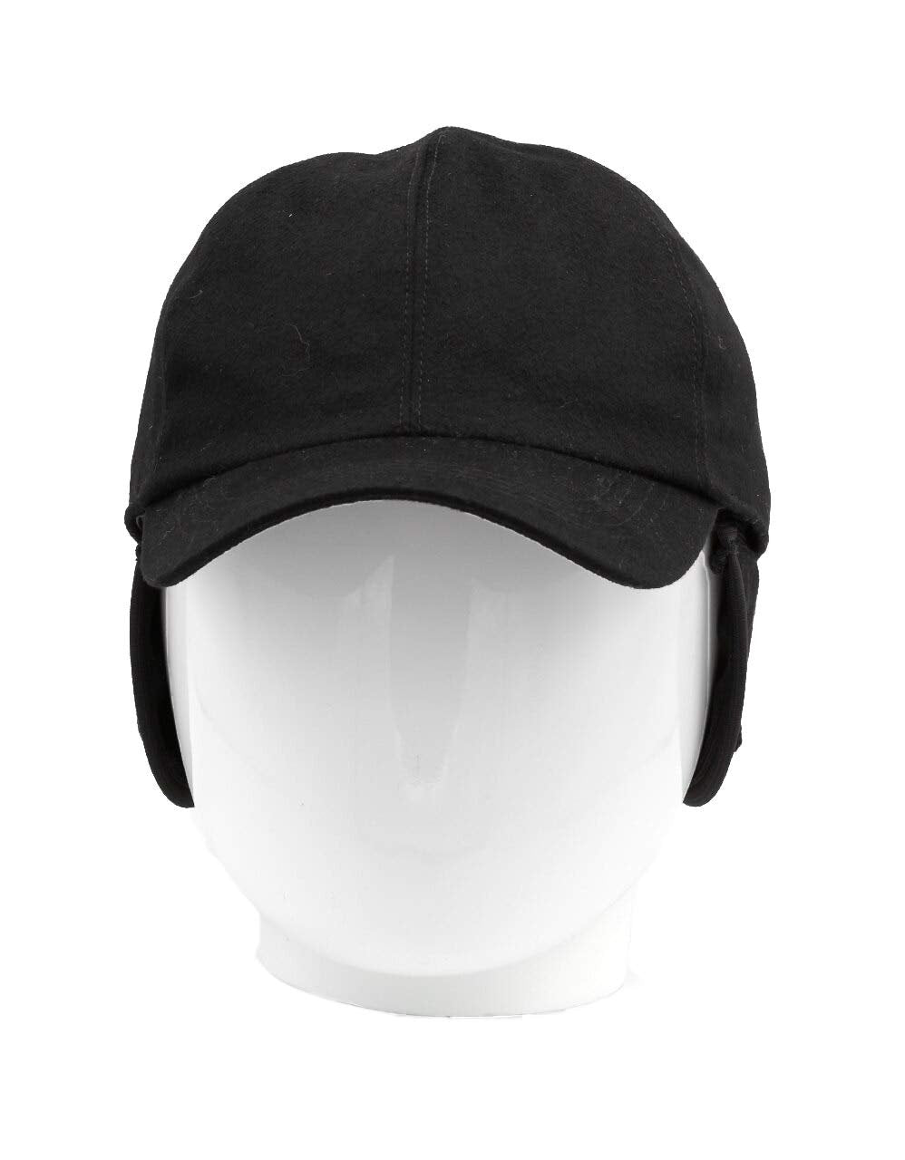 Wigens Wool Storm System Cap with Earflaps BLACK/999 60