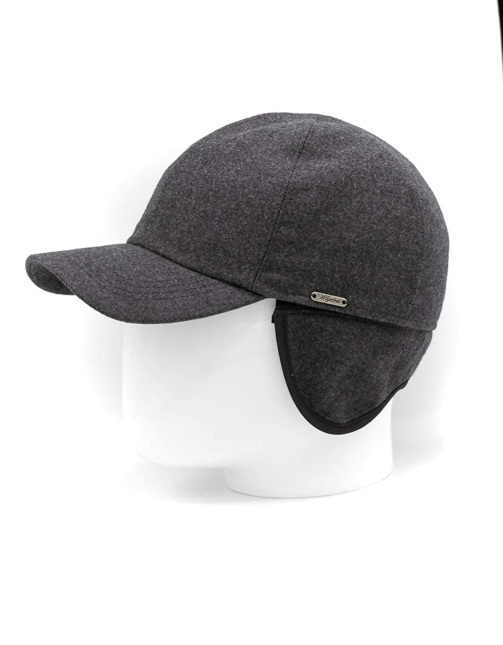 Wigens Wool Storm System Cap with Earflaps GRAY/409 59