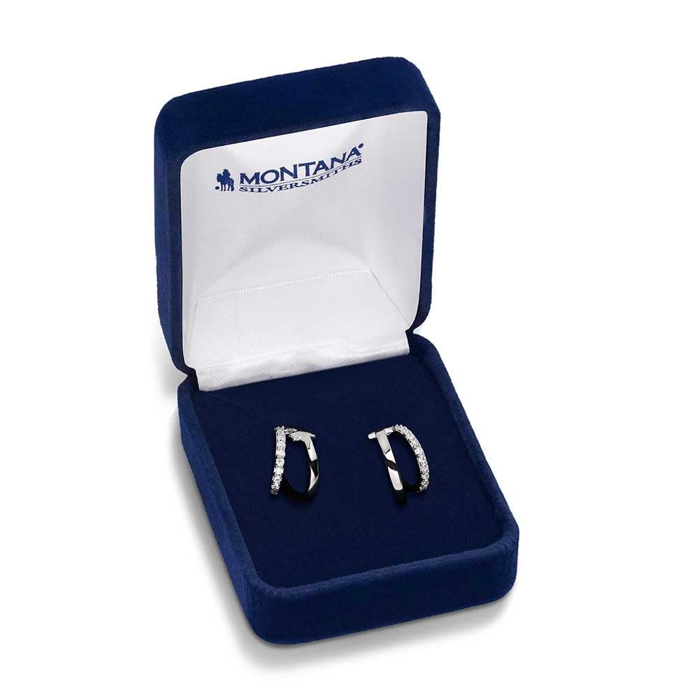 Montana Silversmiths Western Lifestyle Hoop Lever/Latch Earrings