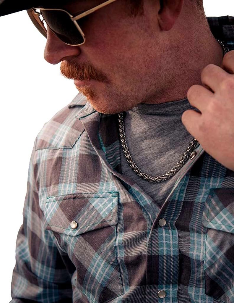 Montana Silversmiths Necklace Mens Wheat Chain Links 21" NC5617