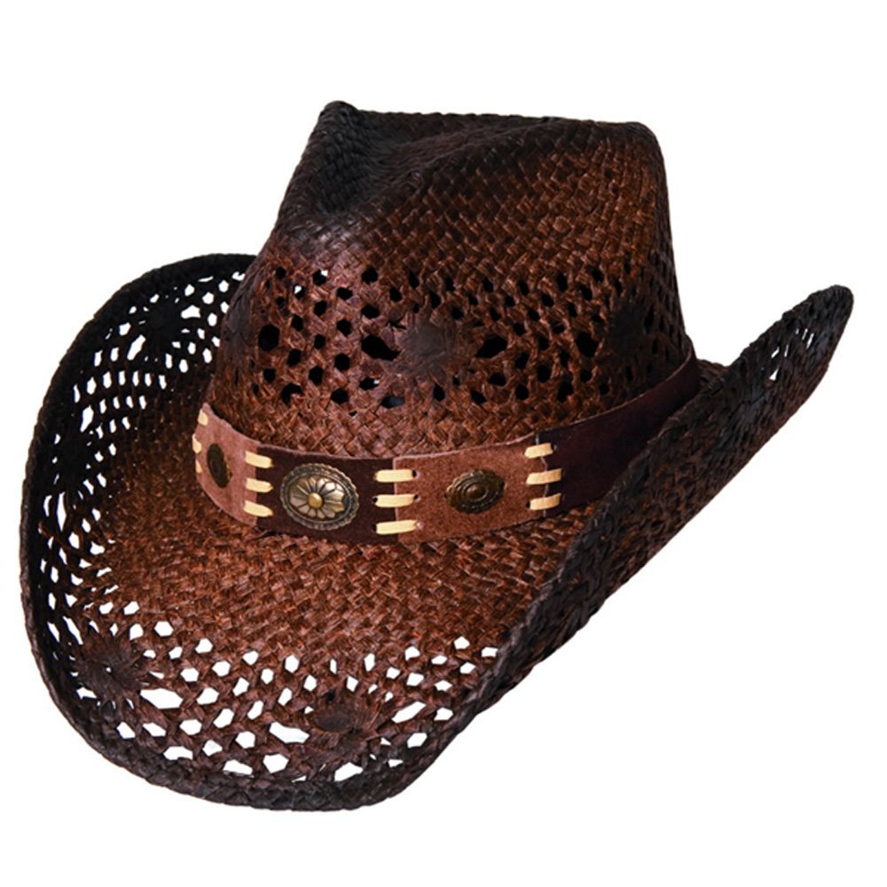 Bullhide Montecarlo Pure Country Toyo Straw Western Hat Brown X-Large