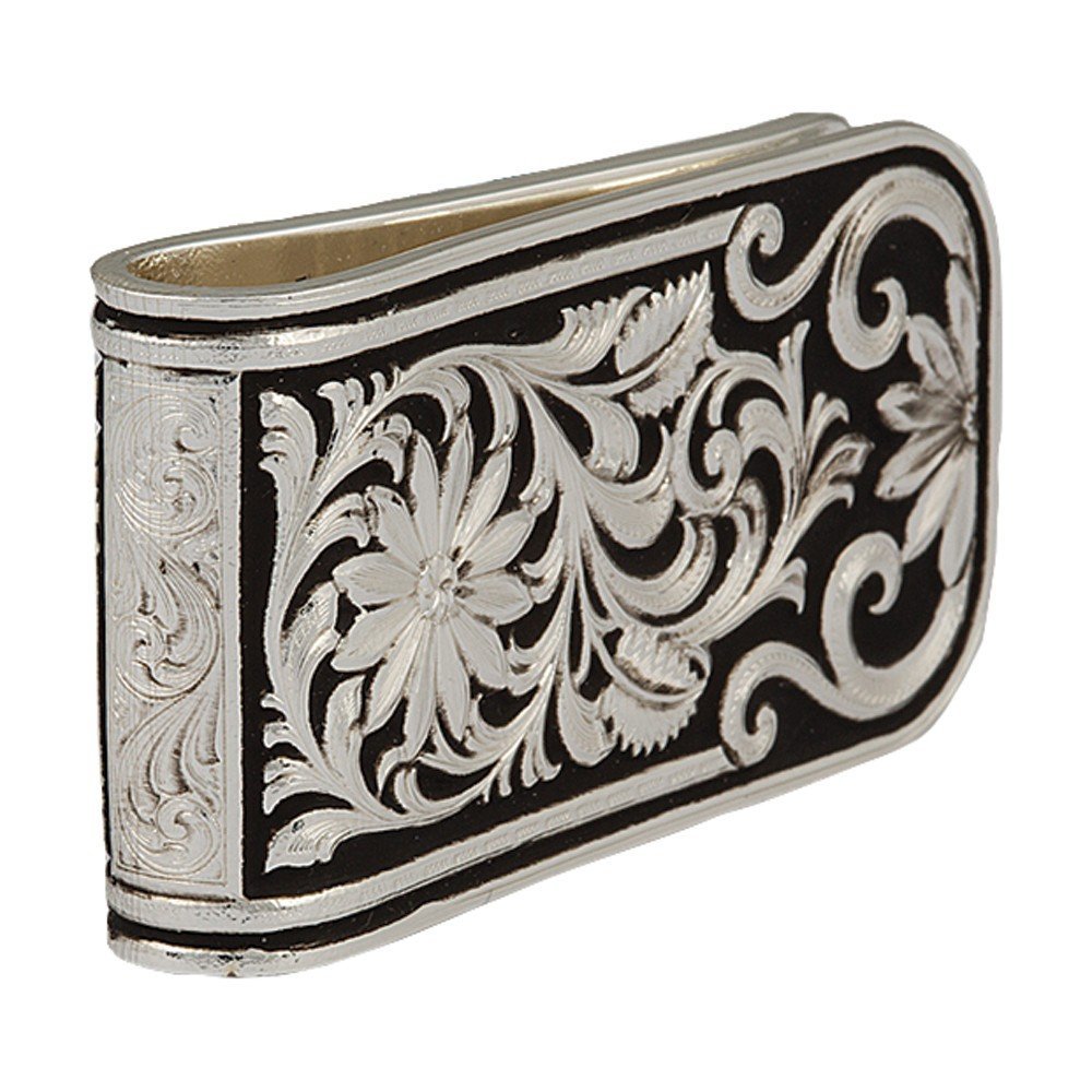 Montana Silversmiths Men's Leathercut Bitterroot Money Clip - Mcl27