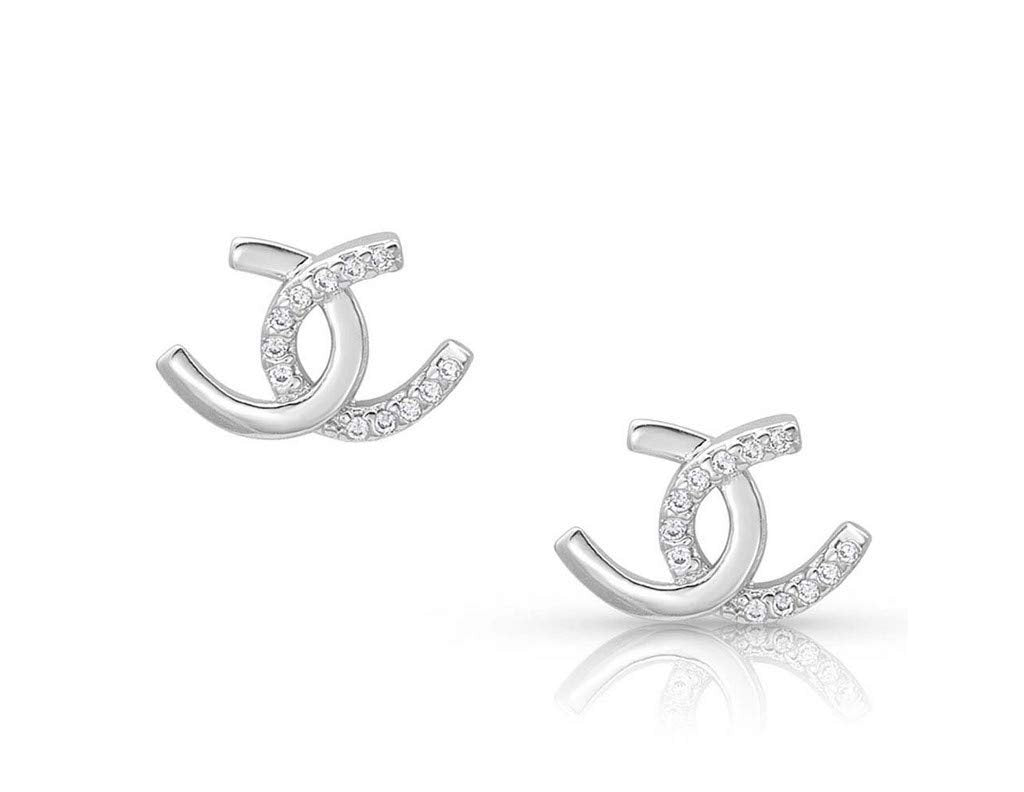 Montana Silversmiths Western Lifestyle Horseshoe Earrings (Horseshoe Happiness)