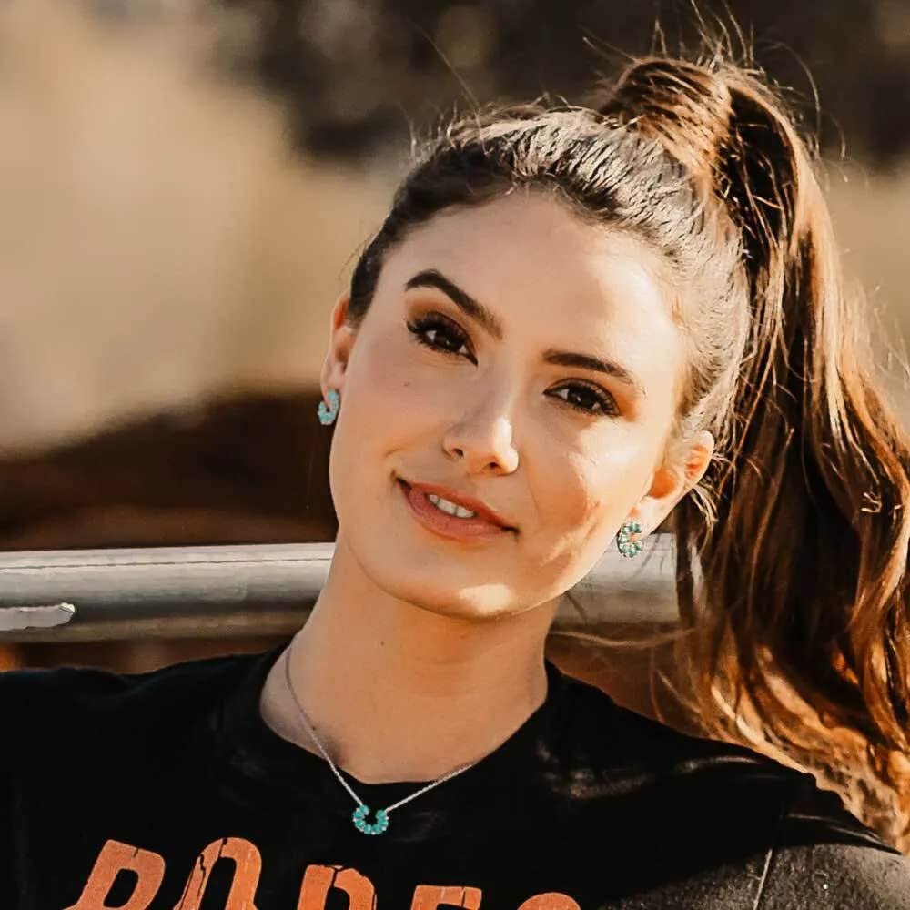 Montana Silversmiths Lucky Seven Turquoise Horseshoe Necklace - NC5291