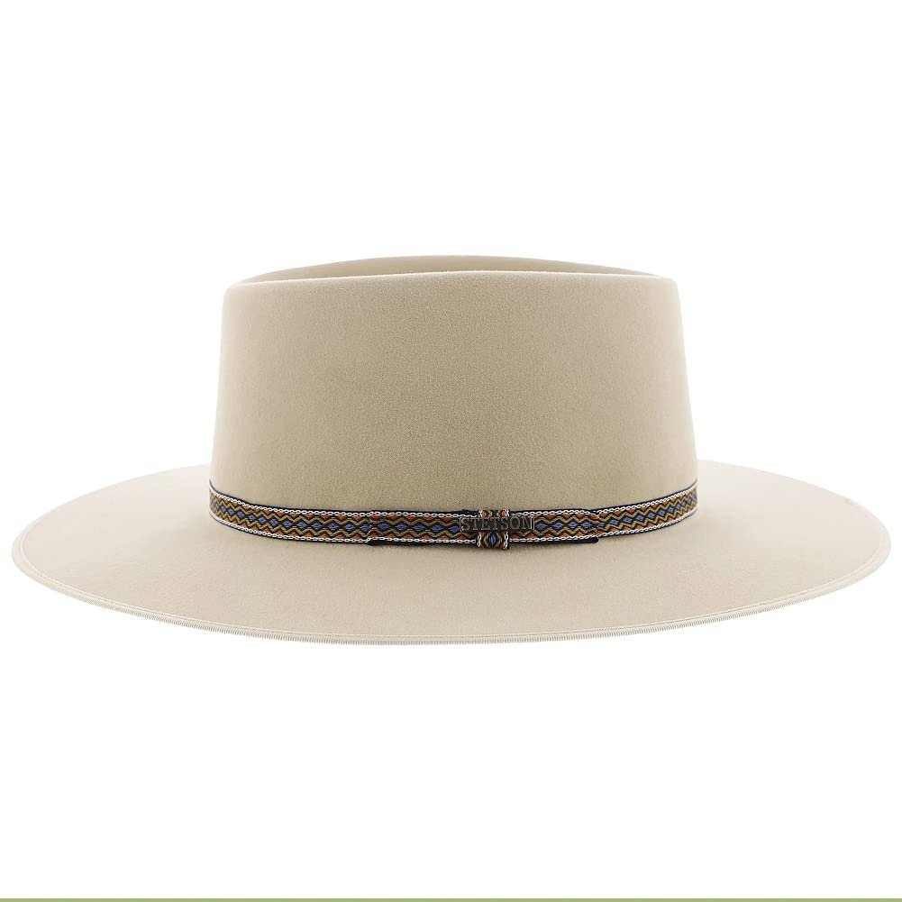 Stetson Men's Yancy Crushable Wool Hatband Outdoor Western Cowboy Hat - Black