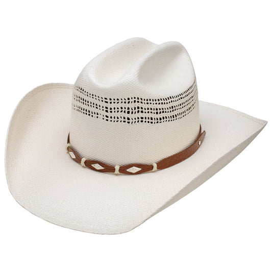 Stetson Hats Boys Billy Jr Bangora 3 3/4 Brim Straw Cowboy Hat All Natural