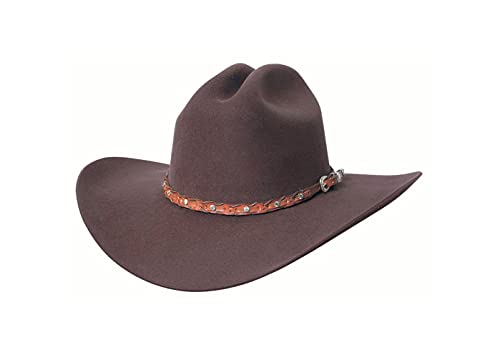 Montecarlo /Bullhide Hats Unisex-Adult Felt Collection Pistol Pete 6X Premium Wool Western Cowboy Hat