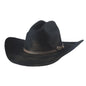 Bullhide Rodeo Round Up Felt Collection Kayce 4X Cowboy Black Hat in Size 7 1/4