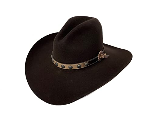 Stetson Men's 4X Broken Bow Buffalo Felt Cowboy Hat Chocolate