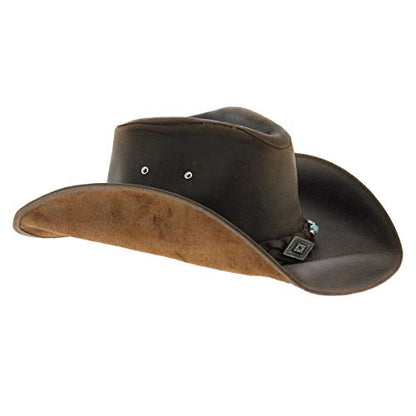 Bullhide Montecarlo Hats ROYSTON Top Grain Leather Western Cowboy Hat