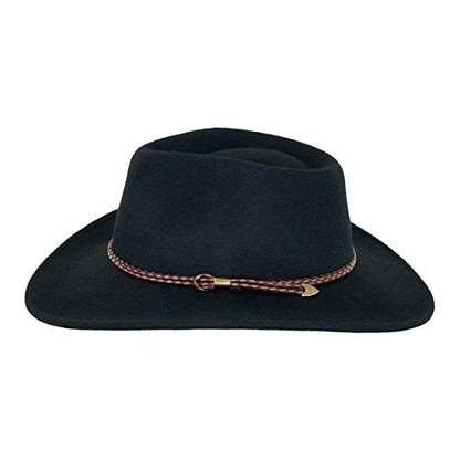 Outback Trading Company Men's 1392 Broken Hill UPF 50 Water-Resistant Crushable Australian Wool Western Cowboy Hat