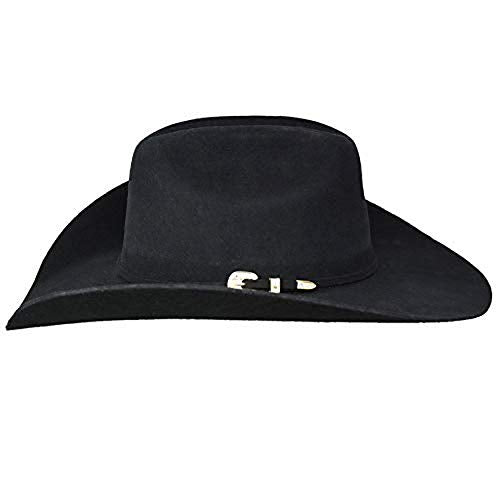 Bullhide Montecarlo unisex-adult Felt Collection Kingman 4x Premium Wool Western Cowboy Hat, 4" Brim