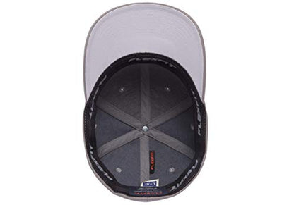 Flexfit Men's Athletic Baseball Fitted Cap, Gray, XXL