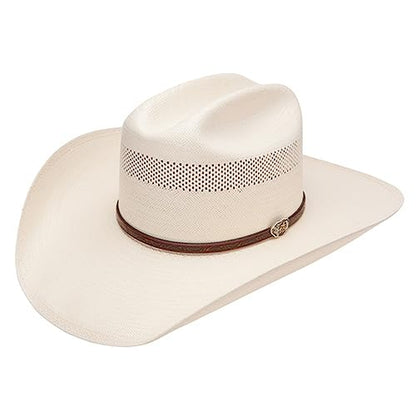 RESISTOL Mens 10X Cross Tie Stran Smith Straw Cowboy Hat