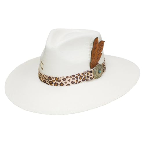 Charlie 1 Horse Heatseeker 3 3/4` Brim Leopard Band