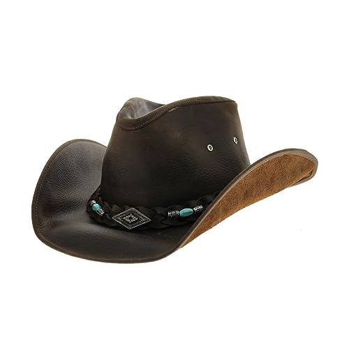 Bullhide Montecarlo Hats ROYSTON Top Grain Leather Western Cowboy Hat