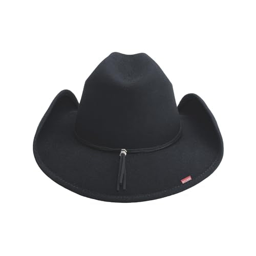 Bullhide Fashion Felt Collection Jolene Cowboy Black Hat in Size Large