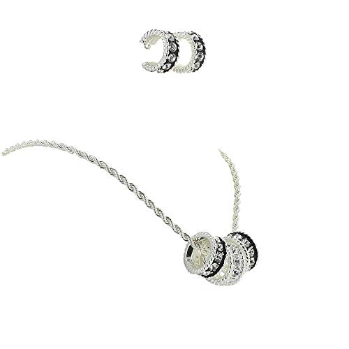 Montana Silversmiths Women's Crystal Western Inspired Jewelry Set (Crystal Shine)