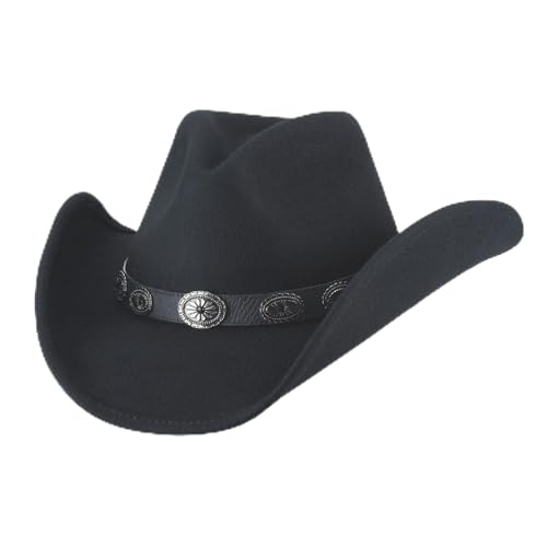 Bullhide Fashion Felt Collection Last Night Cowboy Black Hat in Size X-Large