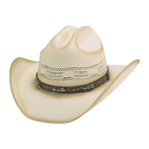 Bullhide Fashion Straw Collection Barb Wire Cowboy Natural Hat in Size Large