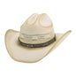 Bullhide Fashion Straw Collection Barb Wire Cowboy Natural Hat in Size Large