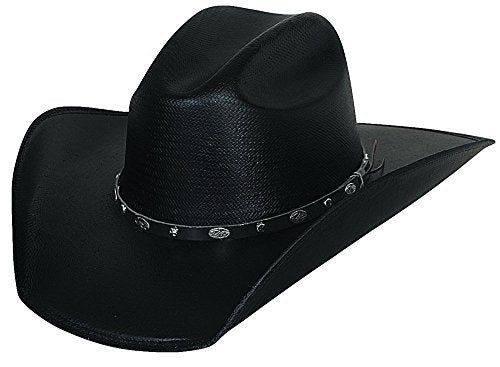 Bullhide Justin Moore Hank It - (50x) Straw Cowboy Hat (6 3/4) Black