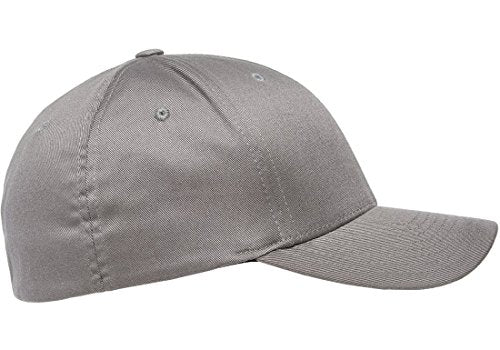 Flexfit Unisex Wooly Combed Twill Cap - 6277, Gray, Adult XXL (7 3/8" - 8")