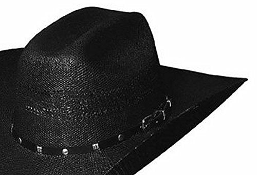 Bullhide Montecarlo Hats - Black Arrow - 20X Bangora Straw Western Cowboy Hat