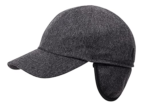 Wigens Linder 100% Italian Cashmere Baseball Cap with Tuckaway Earflaps (130226)