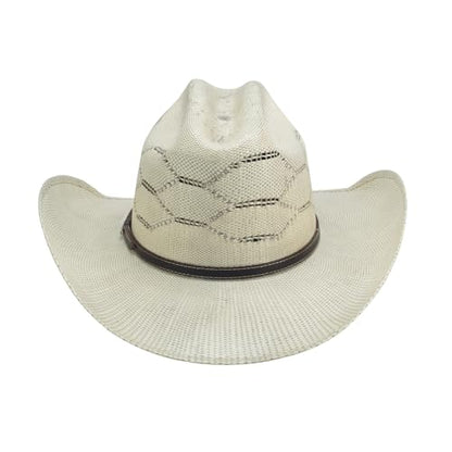 Bullhide Rodeo Round Up Straw Collection King Cobra 20X Cowboy Hat in Size 6 7/8 Natural