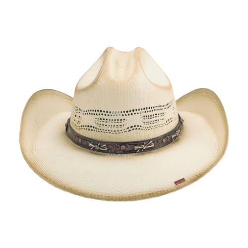 Bullhide Fashion Straw Collection Barb Wire Cowboy Natural Hat in Size X-Large