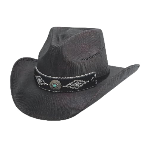 Bullhide Fashion Straw Tell Me Why Cowboy Burgundy Hat in Size X-Large