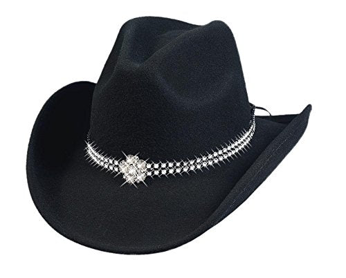 Bullhide Hats 0604Bl Lil' Pardner Mine Large Black Cowboy Youth Hat