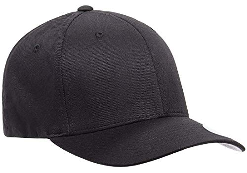 Flexfit Men's Athletic Baseball Fitted Cap Black XL-XX-Large