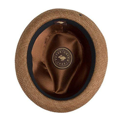 Peter Grimm Depp Natural Straw Fedora - Brown (L/XL)