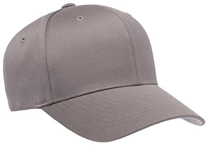 Flexfit Men's Athletic Baseball Fitted Cap, Gray, XXL