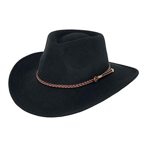 Outback Trading Company Men's 1392 Broken Hill UPF 50 Water-Resistant Crushable Australian Wool Western Cowboy Hat