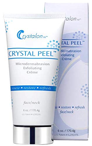 Crystalon CRYSTAL PEEL Microdermabrasion Exfoliating CREME 6 oz NEW LARGER SIZE. Same ingredients as the smaller oz size.