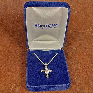 Montana Silversmiths Women's Against The Light Cross Necklace Silver One Size