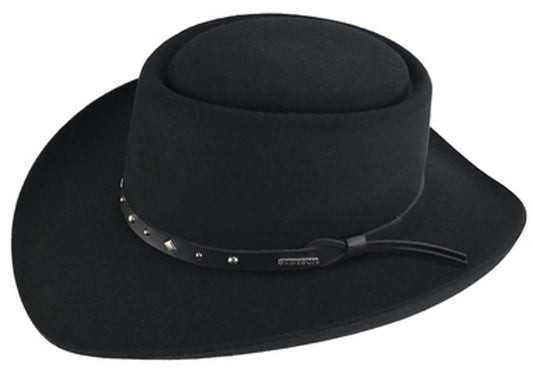 tetson Dice - Wool Gambler Hat Black