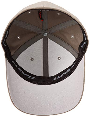 Flexfit Unisex Wooly Combed Twill Cap - 6277, Gray, Adult XXL (7 3/8" - 8")