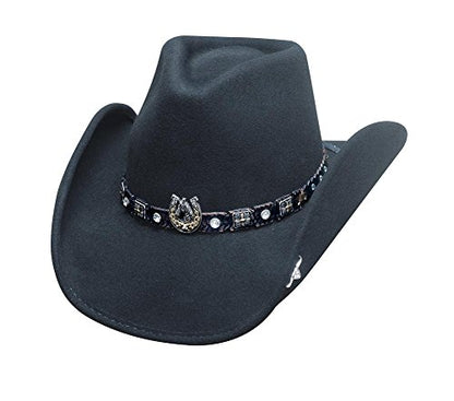 Bullhide Hats 0708Bl Horse Country Collection Dark Horse Black Cowboy Hat