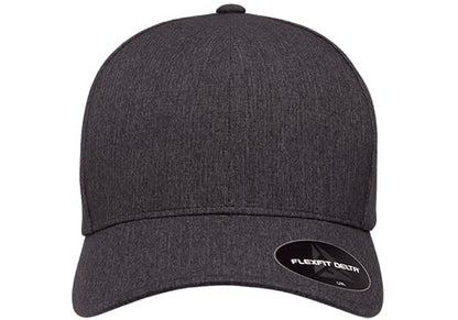 Flexfit Delta Seamless Cap, XX-Large, Melange Charcoal