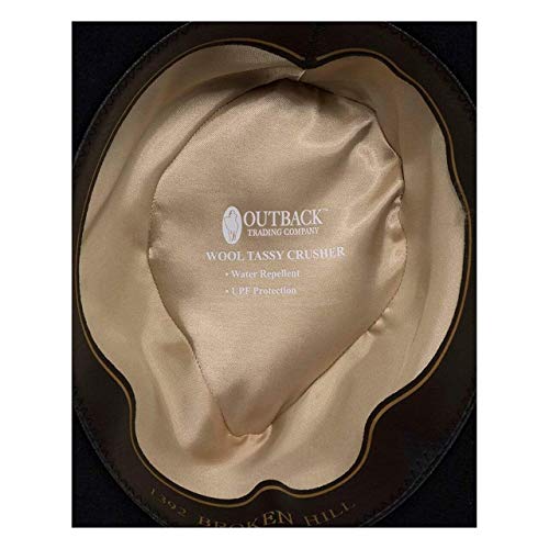 Outback Trading Company Men's 1392 Broken Hill UPF 50 Water-Resistant Crushable Australian Wool Western Cowboy Hat